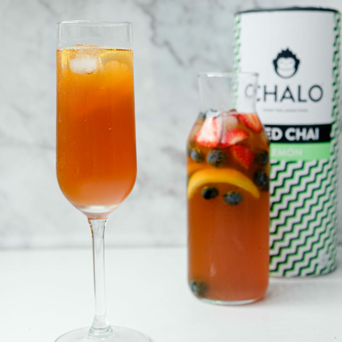 The Chalo Lemon Iced Chai Cocktail